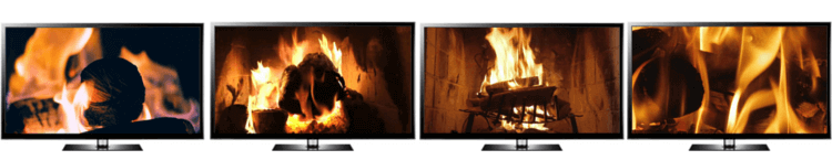 how to get fireplace on tv